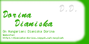 dorina dianiska business card
